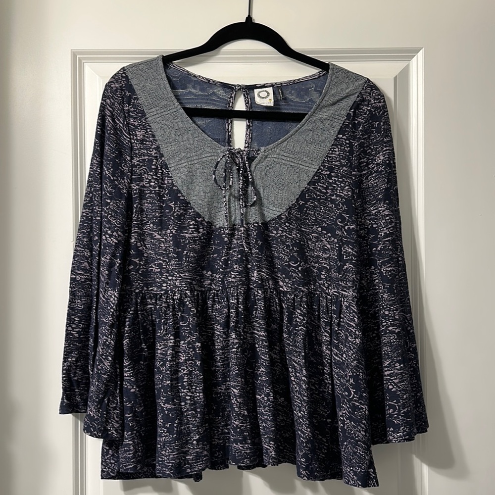 Karmic + kin for Anthropologie peasant top, Small